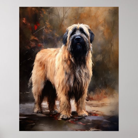 Briard Dog Art Print Poster (Vorne)