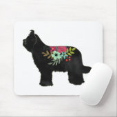 Briard Dog Breed Boho Silhouette Mousepad (Mit Mouse)