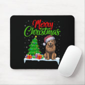 Briard Dog Christmas Tree Lights Funny Xmas Briard Mousepad (Mit Mouse)