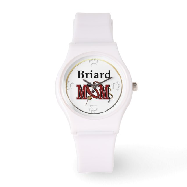 Briard Dog MAMA Armbanduhr (Vorderseite)