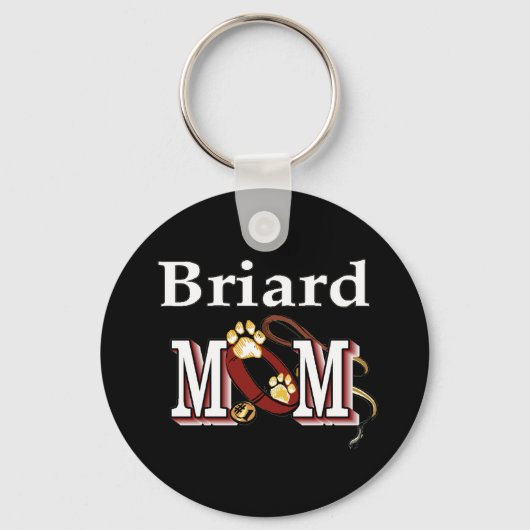 Briard Dog MAMA Schlüsselanhänger (Vorderseite)