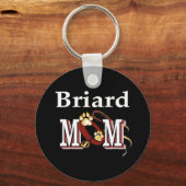 Briard Dog MAMA Schlüsselanhänger (Vorderseite)