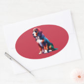 Briard Dog Ovaler Aufkleber (Umschlag)