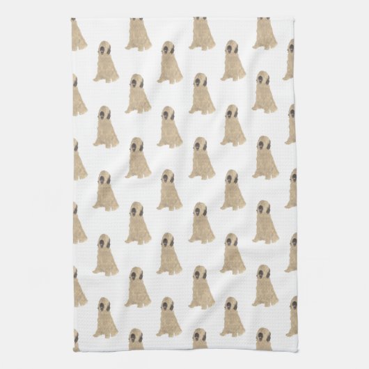 Briard Dog Pattern Geschirrtuch (Vertikal)