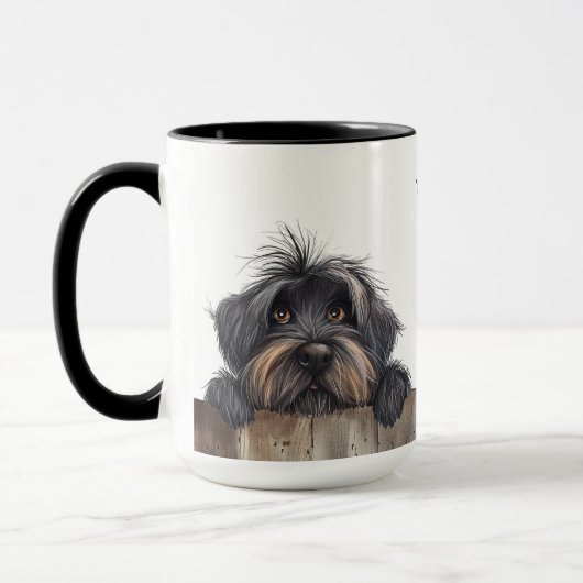 Briard Dog Tasse (Links)