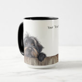 Briard Dog Tasse (Vorderseite Links)