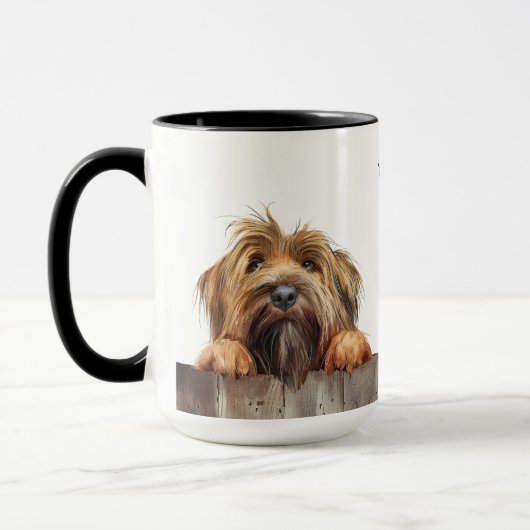 Briard Dog Tasse (Links)