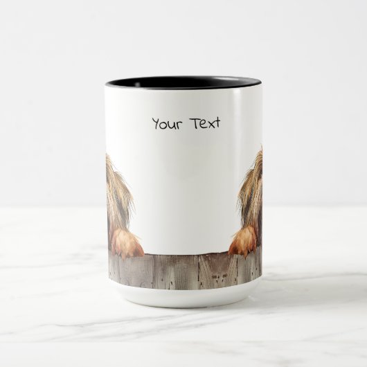 Briard Dog Tasse (Zentrum)