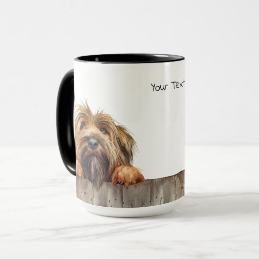 Briard Dog Tasse (Vorderseite Links)