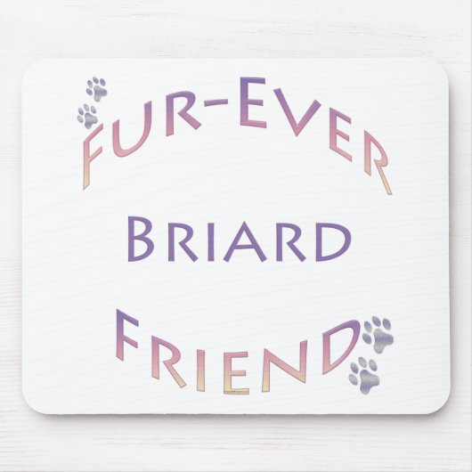 Briard Furever Mousepad (Vorne)