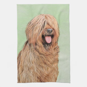 Briard-Gemälde - Süße originelle Hundekunst Geschirrtuch