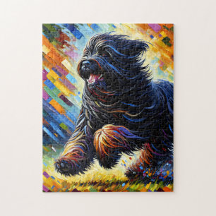 Briard Hund Acryl Kunst Druck Hunde Liebhaber Gesc Puzzle