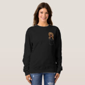 Briard-Hund in Tasche Hund Sweatshirt (Vorne ganz)