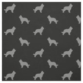 Briard Hunde Silhouetten Gemustert Stoff (Muster)