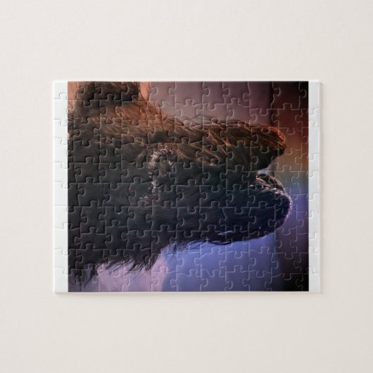 Briard im Winter Puzzle (Horizontal)