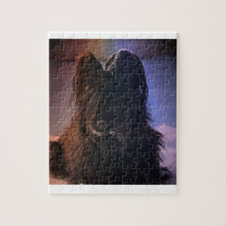 Briard im Winter Puzzle