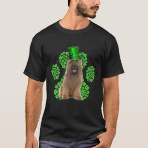 Briard Kleeblatt Paw Clovers St Patrick's Day T-Shirt