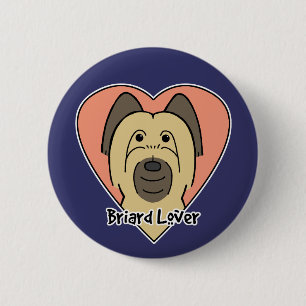 Briard Liebhaber Button