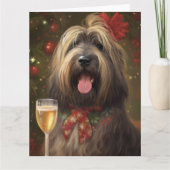 Briard New Year Karte (Vorderseite)