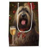 Briard New Year Mittlere Geschenktüte (Rückseite)