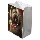 Briard New Year Mittlere Geschenktüte (Rückseite Schrägansicht)