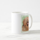Briard Painting - Niedliche Hundekunst Kaffeetasse (VorderseiteRechts)