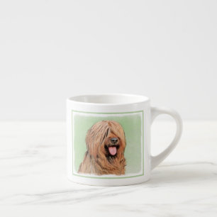 Briard Painting - Niedliche Original Dog Art Espressotasse