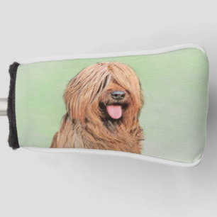 Briard Painting - Niedliche Original Dog Art Golf Headcover