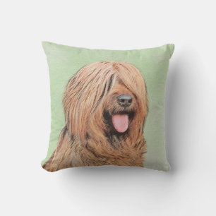 Briard Painting - Niedliche Original Dog Art Kissen