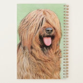 Briard Painting - Niedliche Original Dog Art Planer (Rückseite)
