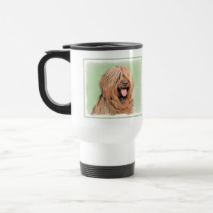 Briard Painting - Niedliche Original Dog Art Reisebecher