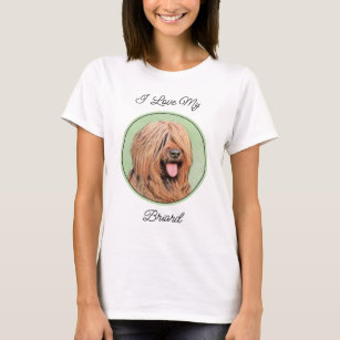 Briard Painting - Niedliche Original Dog Art T-Shirt