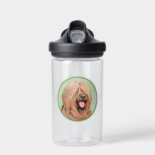 Briard Painting - Niedliche Original Dog Art Trinkflasche
