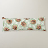 Briard Painting Tawny Black Overlay Niedlicher Hun Seitenschläferkissen (Rückseite)