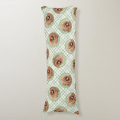 Briard Painting Tawny Black Overlay Niedlicher Hun Seitenschläferkissen (Vorderseite Vertikal)