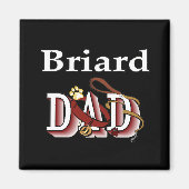 Briard Papa Magnet (Vorne)