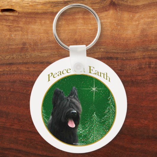 Briard Peace Schlüsselanhänger (Vorderseite)