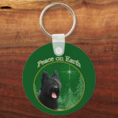 Briard Peace Schlüsselanhänger (Rückseite)