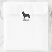 Briard Runder Aufkleber (Tasche)
