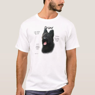 Briard (schwarz) History Design T-Shirt