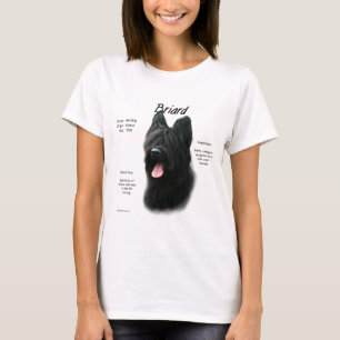 Briard (schwarz) History Design T-Shirt