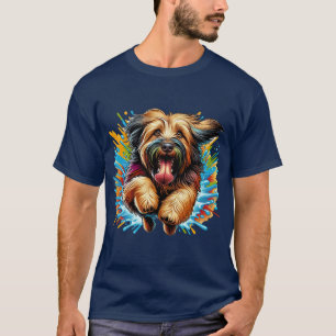 Briard Splash of Color T-Shirt