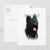 Briard Vater 2 Postkarte (Vorne/Hinten)