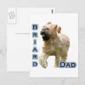 Briard Vater 4 Postkarte (Vorne/Hinten)