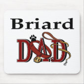 Briard Vater Geschenke Mousepad (Vorne)