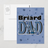 Briard VATER Postkarte (Vorne/Hinten)