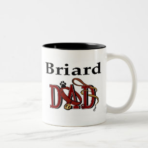 Briard Vater-Tasse Zweifarbige Tasse