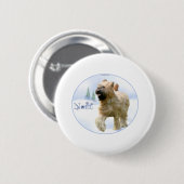 Briard Weihnachten Button (Vorne & Hinten)