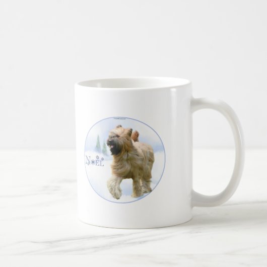 Briard Weihnachten Kaffeetasse (Rechts)
