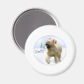 Briard Weihnachten Magnet (Vorderseite/Rückseite)